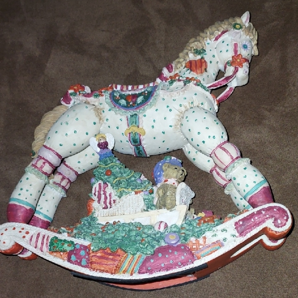 Vintage 1995 Rocking Horse .. 9" Wide.